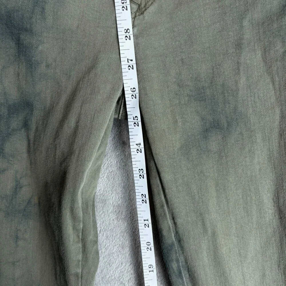 Zara Original Jeans Women’s Size 4 Green Tie Dye Skinny Y2K Grunge Denim - Picture 4 of 7